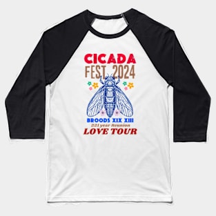 cicada fest 2024  map Baseball T-Shirt